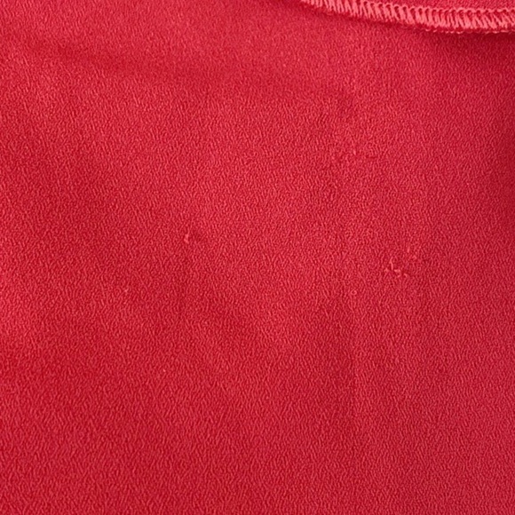 Bailey 44 Tiered Ruffled Shift Dress Red size medium short sleeve asymmetrical - Picture 8 of 9